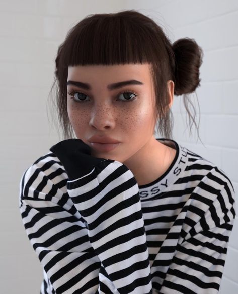 Lil Miquela, Pia Mia, Cartoon Profile Pictures, Real Model, Star Children, Model Look, Fashion Project, Portrait Artist, Influencer Marketing