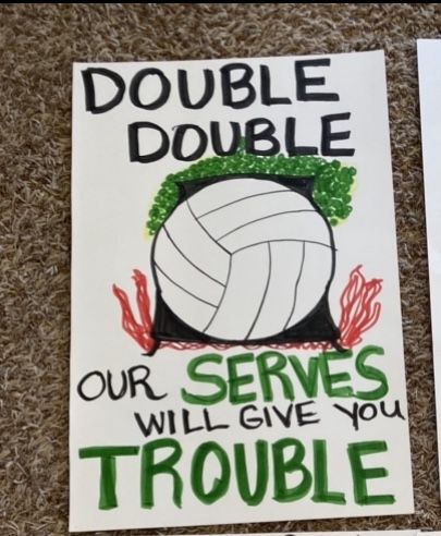 Volleyball Locker Signs Decoration, Volleyball Support Posters, Cheer Signs For Volleyball, Volleyball Signs Posters For Games, Poster Board Ideas For Basketball Games, Volleyball Playoff Posters, Volleyball Posters For Setters, Volleyball State Posters, Sports Signs For Games Volleyball