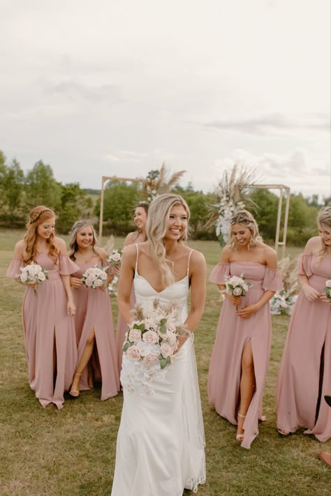 Beachy boho, pink bridesmaids dresses, mauve pink, dusty rose, pampas, palm leaves, dusty rose bridesmaids dress Bridesmaids Dresses Dusty Pink, Dusk Pink Bridesmaid Dress, Dust Pink Bridesmaid Dress, Dusky Bridesmaid Dresses, Dusty Rose Wedding Suit, Dark Dusty Pink Bridesmaid Dresses, Bridesmaid Dresses Blush Pink Dusty Rose, Rustic Pink Bridesmaid Dresses, Muted Pink Wedding Theme