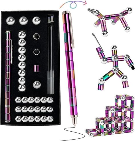 Amazon.com: Fidget Pen Toys For Ages 8-13 - Magnetic Pen Magnets For Kids - Teen Girl Boy Gift Trendy Stuff - Gift For Teenage Boys Girls - Cool Things Toy For Boy Age 8-12 - Gift For 10 11 12 13 14 Year Old Girl : Toys & Games Wish List For Teens, Kids Toys For Christmas, Fidget Pen, Trendy Stuff, Magnetic Pen, Presents For Boys, Gifts For Teen Boys, Cool Things