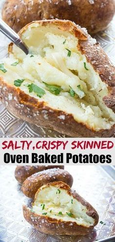 Potato Recipes Bbq, Potato Bbq, Oven Baked Potatoes, Best Baked Potato, Recipe Potato, Delicious Side Dishes, Baked Potato Recipes, Recipes Bbq, Potato Side Dishes