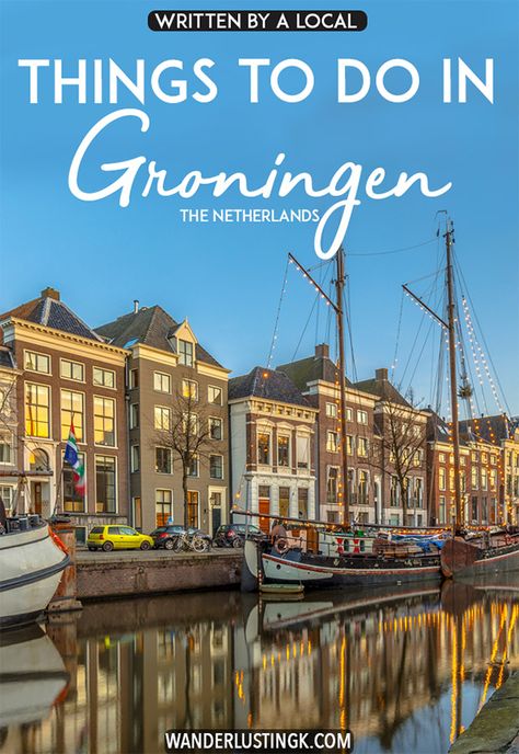 Planning your trip to Groningen, the Netherlands? Read about the best things to do in Groningen with the perfect itinerary for one day in Groningen written by a local. This Dutch city has so much to offer from history to adventure, so read about what to do in Groningen, one of the loveliest cities in the Netherlands to visit. #travel #nederland #groningen #netherlands Netherlands Travel Destinations, Netherlands Trip, Groningen Netherlands, Europe Trip Itinerary, Belgium Travel, Netherlands Travel, Europe Vacation, Perfect Itinerary, Visit Europe