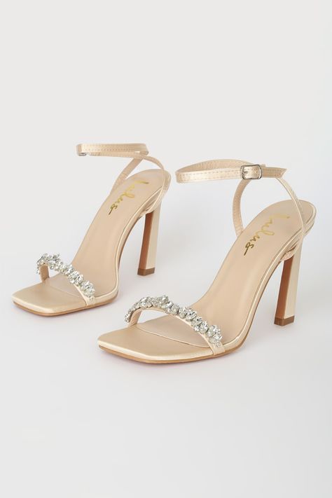 White Stiletto Heels, White High Heel Sandals, Single Strap Heels, White High Heels, Crystal Heels, Ankle Strap Block Heel, Elegant Heels, Open Toe High Heels, Black Strappy Heels