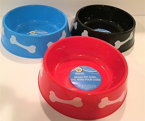 TBC HOME DECOR Round Plastic Pet Bowls - 9 3/4 inch - 3 color set Paw Patrol Party Games, Paw Patrol Party Supplies, Paw Patrol Birthday Decorations, Paw Patrol Party Decorations, Paw Patrol Birthday Party, Patrol Party, Dog Birthday Party, Paw Patrol Party, Dog Store