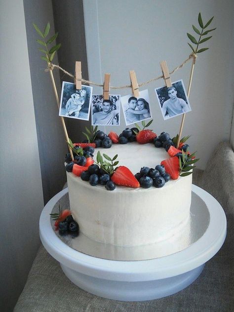 Dads Birthday Cake Ideas, 70 Cake Birthday, Best Dad Cake Birthday, Father Cake Ideas Dad Birthday, Birthday Cake For Dad Ideas, Cake With Picture On It, Birthday Cake With Pictures On It, Bday Cake For Dad, Cake For Dad Birthday