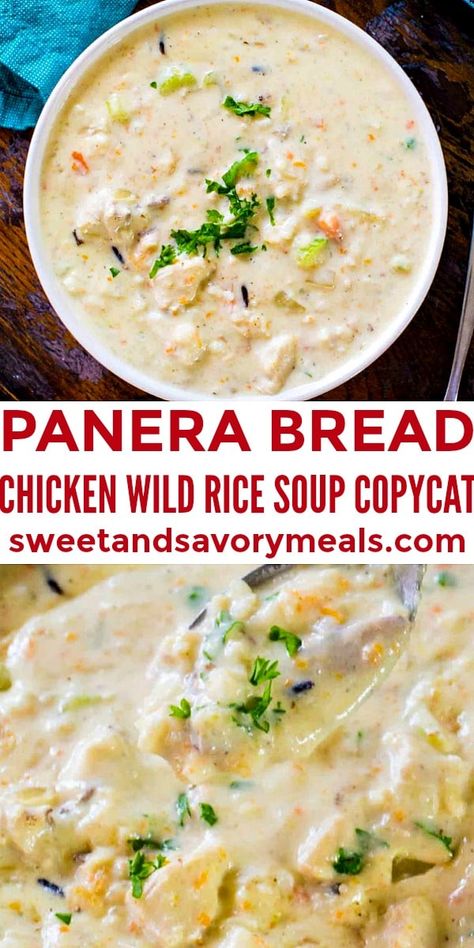 Bread Chicken, Wild Rice Soup Recipes, Chicken Wild Rice, Chicken Wild Rice Soup, Bread Soup, Rice Soup Recipes, Chicken Rice Soup, Savory Meals, Chicken And Wild Rice