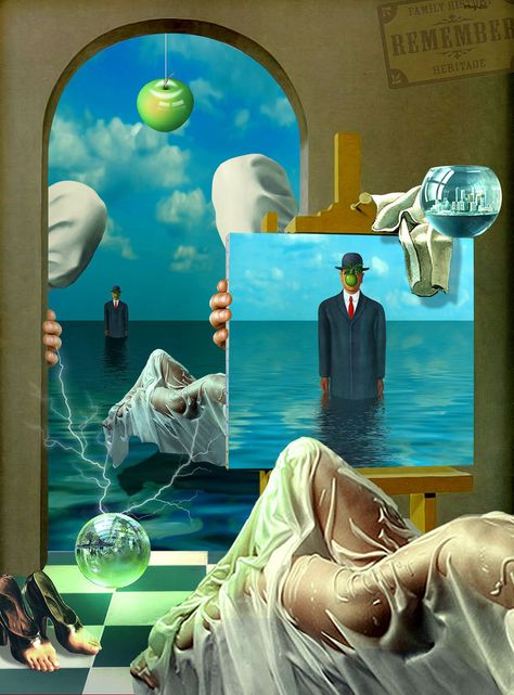 Renee Magritte, Rene Magritte Art, Surreal Art Painting, Magritte Art, Surealism Art, Art Musical, Images D'art, René Magritte, Surreal Artwork