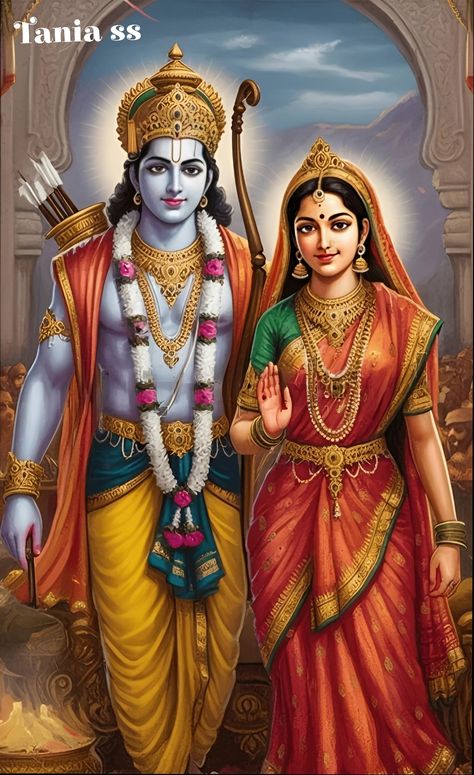 Seetha Rama Images, Sita Rama Images, Ram Photos Hd, Cartoons Krishna, सीता राम, Ram Sita Photo, God Drawing, God Blessings, Ram Sita