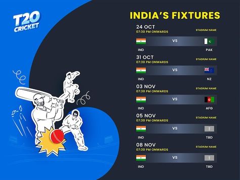 T20 cricket india's fixtures schedule wi... | Premium Vector #Freepik #vector #poster #world #sports #game Blue And Black Background, Cricket Fixtures, Fixtures Design, Cricket Schedule, T20 Cricket, Vector Poster, Sports Game, Poster Background, Poster Background Design