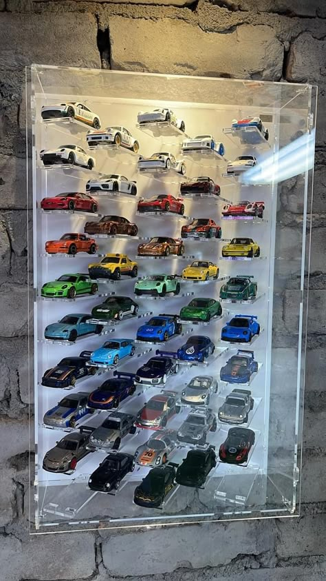 Hot Wheels Collection Display, Hotwheels Collections, Car Collection Display, Hot Wheels Organization, Matchbox Cars Display, Hot Wheels Wall, Lego Room Decor, Diecast Cars Display, Hot Wheels Room