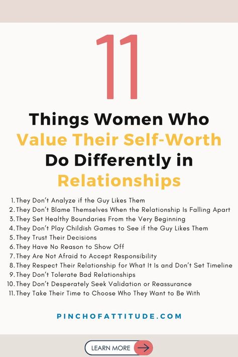 11 Things Women Who Value Their Self-Worth Do Differently in Relationships Need For Validation, External Validation, Relationships Tips, Lack Of Respect, Low Self Worth, Two Way Street, Feeling Drained, Setting Healthy Boundaries, Bad Relationship