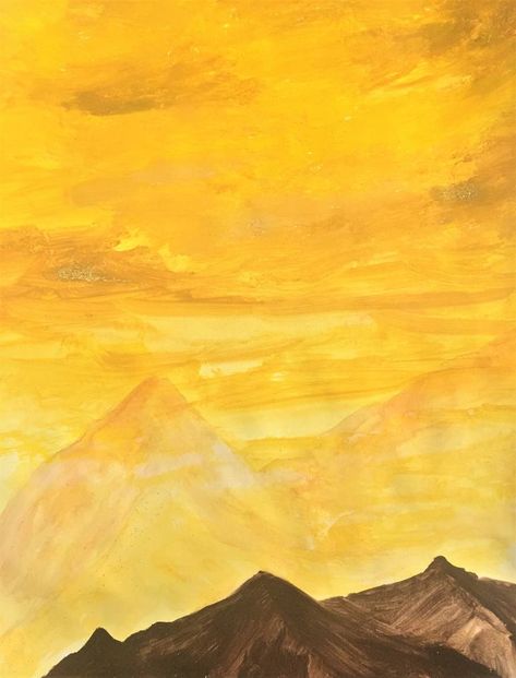 View In My Room Yellow Aesthetic Sky, Bright Nature, Abstract Painting Acrylic Modern, Yellow Cloud, Monochromatic Art, Oil Painting Nature, Yellow Sky, Canvas Painting Designs, Sky Painting