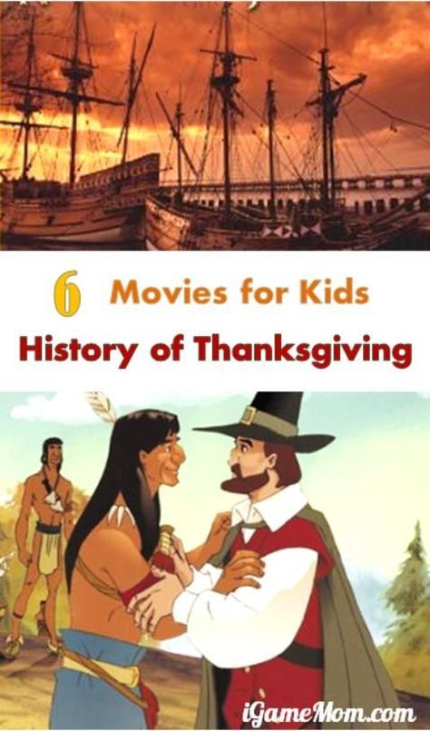 6 movies for kids to learn Thanksgiving history, that are great for the whole family to watch together. Thanksgiving Ela, Thanksgiving Unit Study, Homeschool Thanksgiving, History Of Thanksgiving, Teaching Thanksgiving, Movies For Kids, Homeschool Holidays, Thanksgiving History, Thanksgiving Lessons