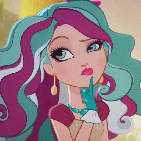 Madeline Hatter Icon, Madeline Hatter, Favorite Cartoon Character, Cartoon Games, Cartoon Profile Pics, Good And Evil, Ever After High, Cartoon Pics, Mad Hatter