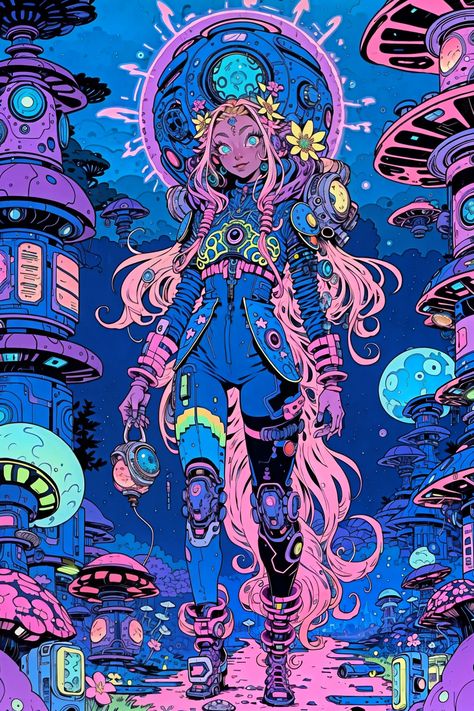 #inacofairy#fairy#elf#magic#mushrooms#psychedelic#colorfull#ai#aiart#pixie#dreams Futuristic Fairy Aesthetic, Acid Pixie Aesthetic, Cyberpunk Fairy, Bubble Palace, Alien Fairy, Fairy Wizard, Space Fairy, Pixie Aesthetic, Oc Generator