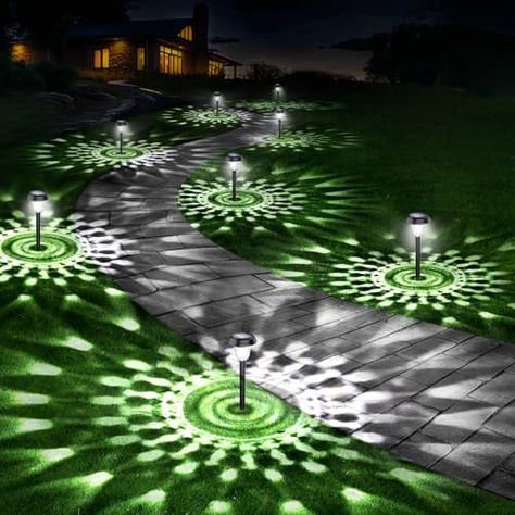 10 Pack Ultra Bright Solar Lights Outdoor Waterproof, from Dusk to Dawn Up to 12H Solar Lights for Outside, Auto On/Off Solar Powered Garden Pathway Lights, Landscape Lighting (Cold White, 10 Pack) Solar Lights For Yard, Best Solar Lights, Solar Yard Lights, Landscape Pathway Lighting, Outdoor Evening, Solar Lights Outdoor, Solar Pathway Lights, Outdoor Lighting Landscape, Yard Project