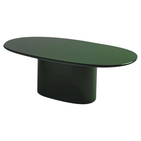 Check out this item from 1stdibs! Oku Oval Green Dining Table by Federica Biasi: https://www.1stdibs.com/id-f_34417962 Green Dining Table, Lacquer Dining Table, Area Room Rugs, Elegant Minimalism, Color Schemes Colour Palettes, Deco Luminaire, Design Salon, Green Home Decor, Oval Table Dining