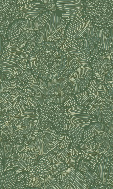 Green Wallpaper Floral, Floral Wallpaper Green, Modern Backdrop, Creative Wallpapers, Green Wallpapers, Dark Green Wallpaper, Handy Wallpaper, Green Color Palette, Wallpaper Floral