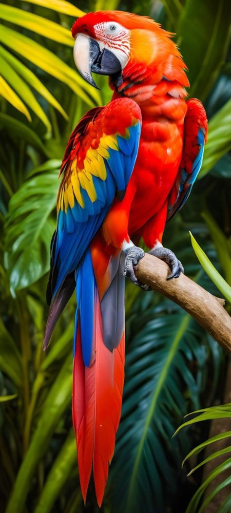 Colourful Birds Photography, Macaw Parrot Photography, Parrot Reference, Raccoon Art, Scarlet Macaw, African Colors, Rainforest Animals, Bird Sketch, Sugar Gliders