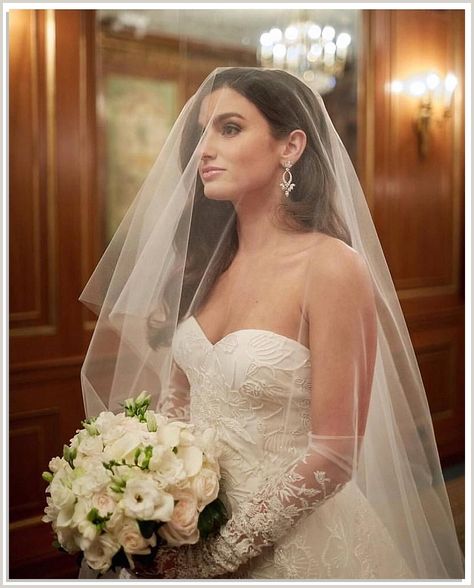 Add a touch of elegance to your bridal look with stunning wedding veils from Amazon. Blusher Veil Hairstyles, Drop Veil Cathedral, Drop Wedding Veil, Veil Hair Down, Bride Hairstyles With Veil, Wedding Veil Blusher, Veil For Bride, Soft Tulle Veil, Simple Veil