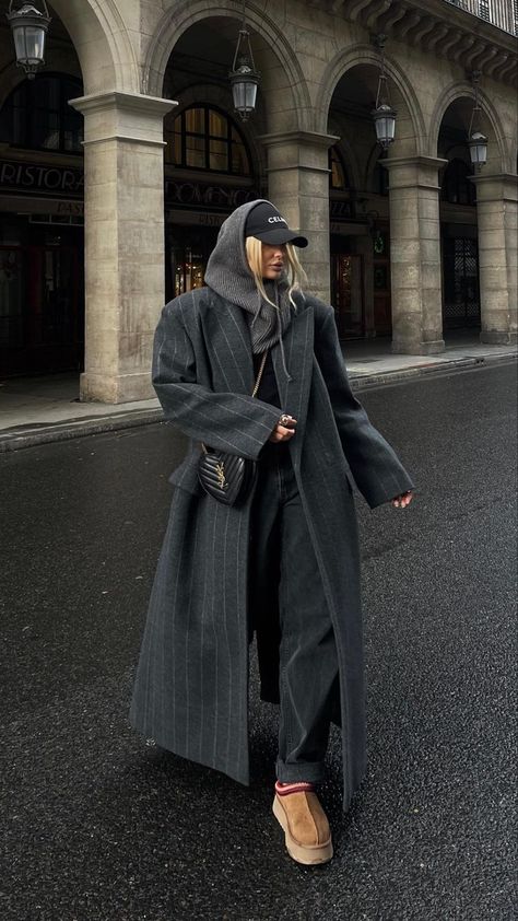 Amsterdam Outfit, Long Coat Outfit, Nyc Outfits, New York Outfits, London Outfit, Paris Outfits, Street Style Winter, Fall Fits, Looks Chic