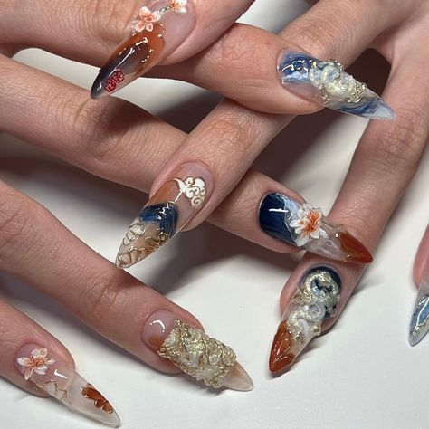 Gel X Nails, X Nails, Engagement Nails, Dragon Nails, Fantasy Nails, 2024 Year, Aesthetic Nails, Inspired Nails, Soft Nails