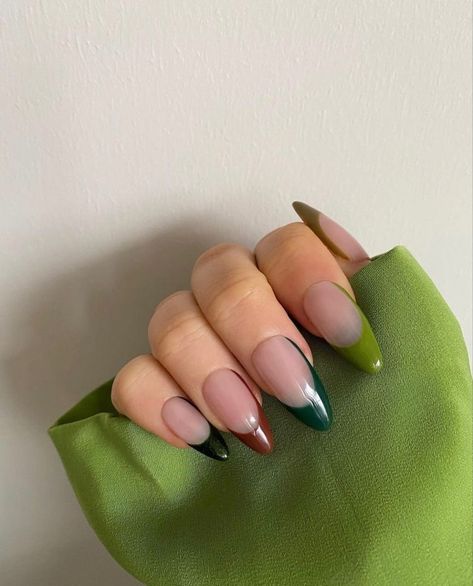 Nail For Green Dress, Vintage Nails Aesthetic, Her Nails, Hot Nails, Minimalist Nails, Fire Nails, Dream Nails, Funky Nails, Pretty Acrylic Nails