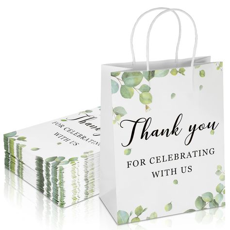 PRICES MAY VARY. Plentiful Quantity: you will receive 30 wedding welcome bags with handles, a sufficient quantity to meet your various uses and replacement needs; The size is about 20.3 x 11 x 26.5 cm/ 8 x 4 x 10 inches, suitable for packing sweets, snacks, gifts, treats, clothes, souvenirs and more Reliable and Reusable: our wedding gift bags for guests are made of quality kraft paper with fine workmanship, they are safe and reliable, lightweight yet sturdy, colorfast and reusable, which will n Wedding Goodie Bags, Wedding Favor Gift Bags, Wedding Welcome Gifts, Wedding Gift Bags, Wedding Welcome Bags, Birthday Supplies, Welcome Bags, Wedding Gift Favors, Welcome Gifts