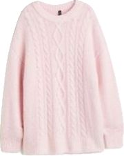 Pull Oversize, Cable Knit Jumper, Oversized Pullover, Pink Outfits, Knit Jumper, Pink Sweater, Cashmere Sweaters, Pretty Outfits, Crew Neck Sweater