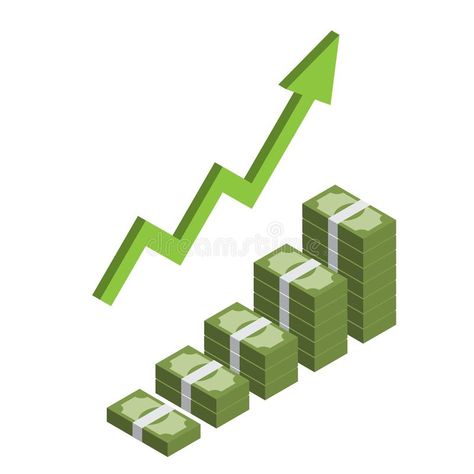 Money Increase Graph, Money Growth Illustration, Financial Goals Ideas, Arrow Making, Growth Infographic, Food Coloring Mixing Chart, Stock Graphs, Growth Graph, Food Coloring Chart