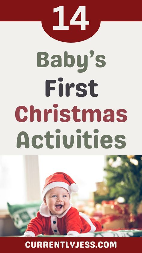 Discover 14 festive ideas to celebrate baby's first Christmas in style and create cherished memories! From personalized stockings to holiday-themed nursery decor, make this special season unforgettable. Get inspired now!" #BabyFirstChristmas #HolidayMemories #ChristmasWithBaby #CelebrateWithLove First Christmas Activities, Christmas Activities For Babies, Christmas Activities Ideas, Christmas With Baby, Activities For Babies, Stocking Stuffers For Baby, Baby Stocking, Activities Ideas, Real Christmas Tree