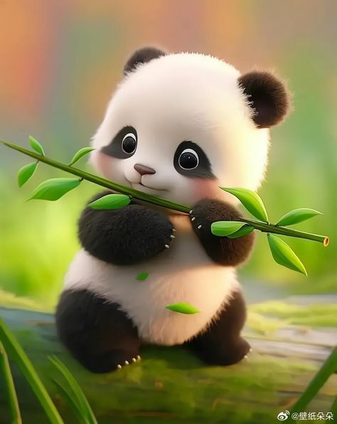 Panda Pictures Cute, Ravan Pic, Cute Anime Panda Wallpaper, Panda Pictures Cartoon, Panda Photos Cartoon, Panda Bears Wallpaper, Panda Background, Cute Panda Drawing, Panda Lindo