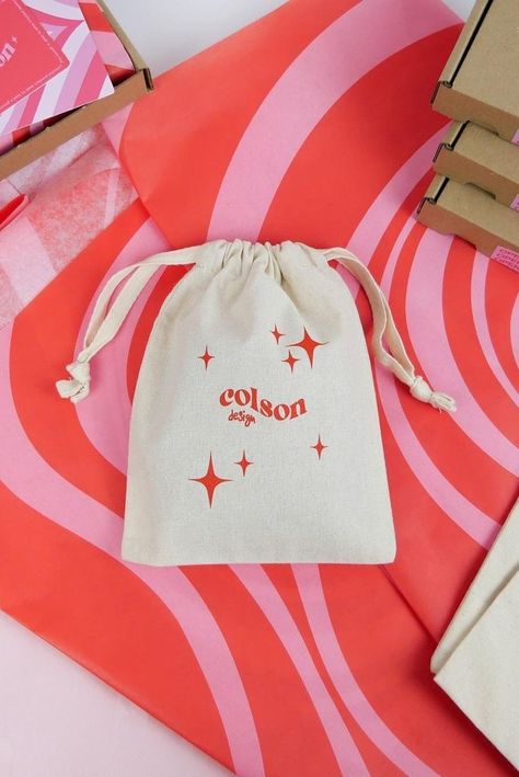 Custom Drawstring Bags, Ecommerce Packaging, Products Display, Packaging Ideas Business, Small Business Packaging Ideas, Handmade Packaging, Branding Design Packaging, Pola Gelang, Ecommerce Business