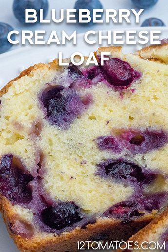 Desert Loafs, Cream Cheese Blueberry Muffins, Blueberry Cream Cheese Loaf, Blueberry Desert, Blueberry Cream Cheese Bread, Cream Cheese Loaf, Huckleberry Recipes, Cheese Loaf, Blueberry Loaf