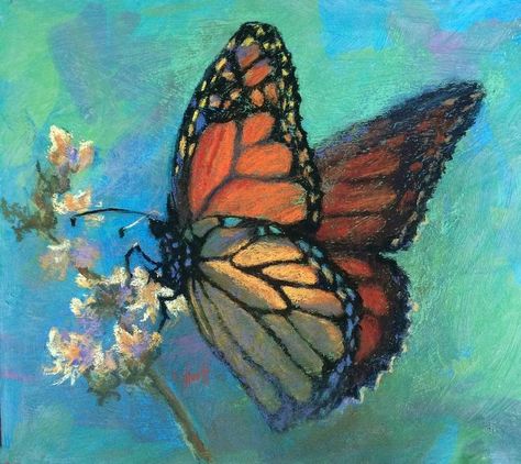 Butterfly Art Painting, Arte Peculiar, Butterfly Drawing, Butterfly Painting, Arte Inspo, Mini Canvas Art, Painting Art Projects, Pastel Art, Butterfly Art