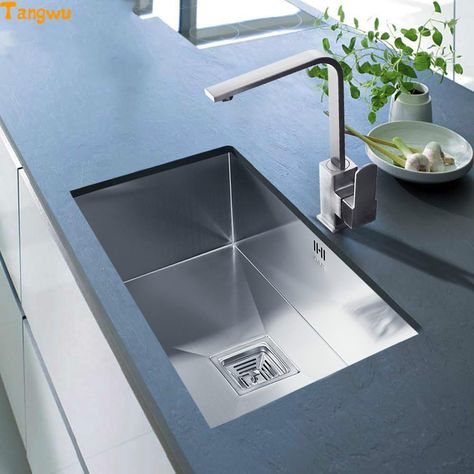 Washing Basin, Kitchen Sinks, Kitchen Fixtures, Kitchen Sink, Kitchen Ideas, Kitchen Dining, Stainless Steel, Canning, Home Decor