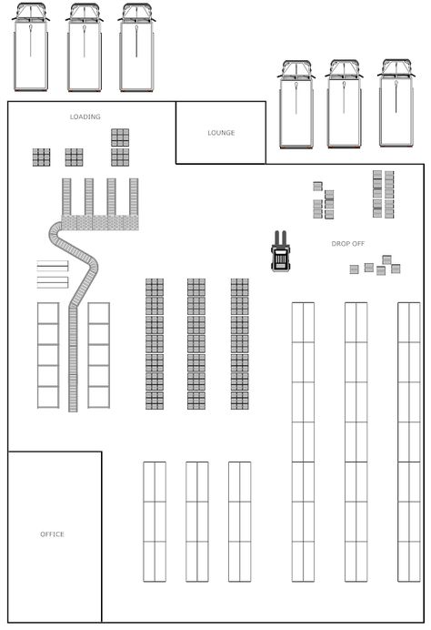 Warehouse Layout Restaurant Kitchen Floor Plan, Warehouse Floor Plan, Floor Plan Template, Factory Plan, Warehouse Plan, Factory Layout, Warehouse Layout, Simple Business Plan Template, Create Floor Plan