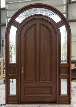 Arched Top Exterior Doors with Surround Model 3003 Arched Entry Door, Arched Front Door Entryway, Double Wood Front Doors, Arched Exterior Doors, Arched Entry Doors, Craftsman Style Exterior, Mahogany Exterior Doors, Arched Front Door, Rustic Doors Interior