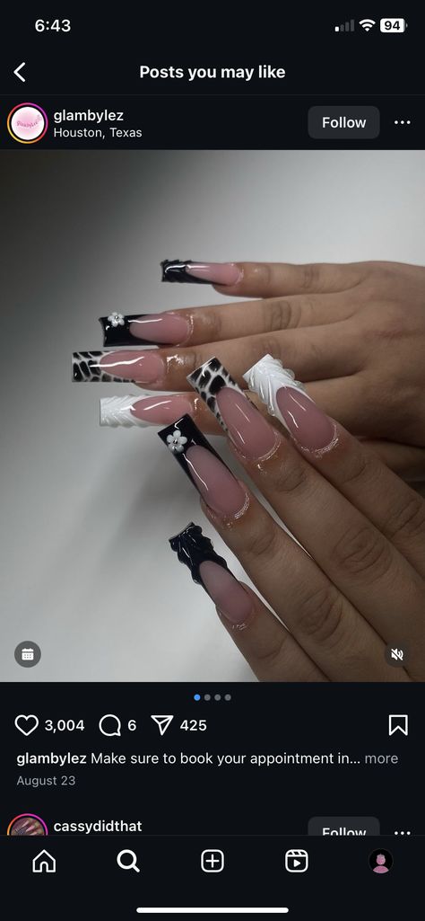 Long Nail Designs With Initials, S Initial On Nails, Acrylic Nails With Initials, Nails With Initials, Stylish Nails, Nail Inspo, Acrylic Nails, Initials, Nails