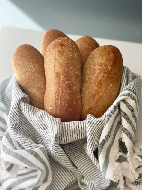 Whole Wheat Sourdough Hoagie Rolls - Healing Slice Sourdough Hoagie Rolls, Sourdough Sandwich Rolls, Hoagie Roll Recipe, Italian Sandwiches, Italian Rolls, Whole Wheat Rolls, Make A Sandwich, Sandwich Rolls, Whole Wheat Sourdough