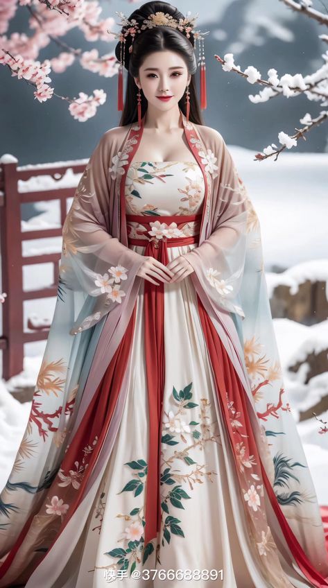 Hanfu Dress Princesses, Chinese Hanfu Princesses, Hanfu Princess, Chinese Princess Dress, Chinese Clothing Traditional, Chinese Fancy Dress, Traditional Asian Dress, Chinese Princess, Chinese Traditional Costume