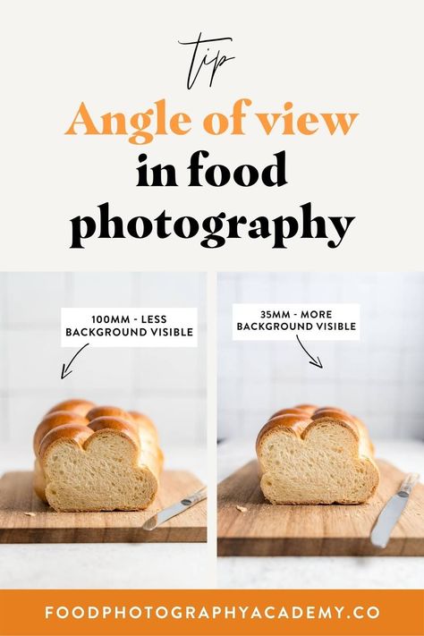 A comparison of two food photography lenses. Two pictures of loaves of bread side by side Photography Angles, Macro Food Photography, Food Photography Composition, Witchy Kitchen, Food Photography Tutorial, Best Food Photography, Photography Lenses, 35mm Photography, La Food