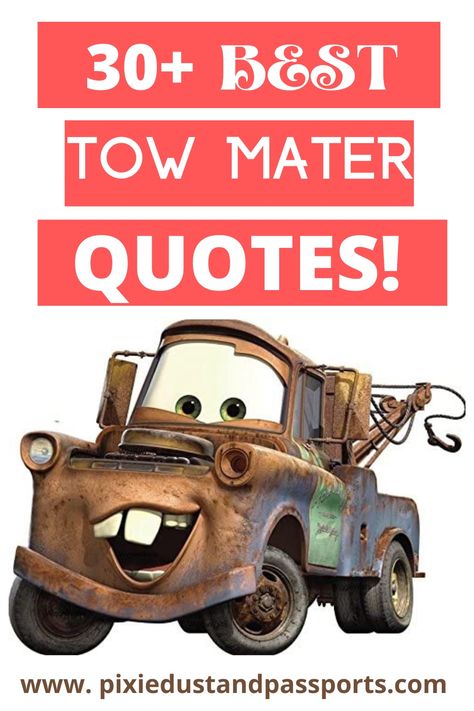 Rev up your day with Tow Mater quotes and wisdom from Radiator Springs' favorite truck! 🚗💨 'Git-R-Done' with a smile! 😄 #TowMaterQuotes #CarsMovieWisdom Tow Mater Fanart, Tow Mater Quotes, Cars Movie Quotes Disney, Tow Mater Quotes Funny, Tow Mater Drawing, Cars Movie Quotes, The Godfather Part Ii, Truck Quotes, Tow Mater