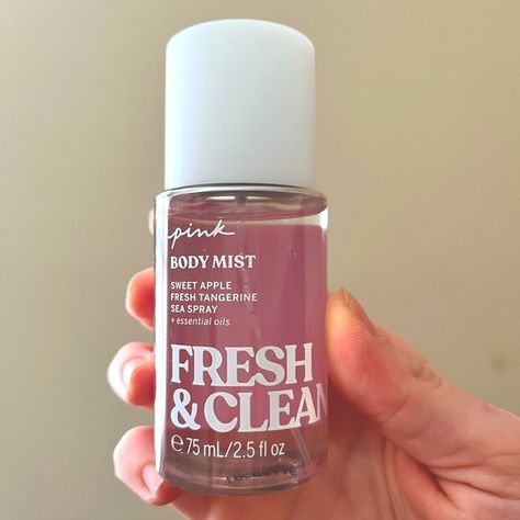 Fresh & Clean Mini Mist Clean Perfume, Boss Moves, Dream Wishlist, Birkenstock Boston Shearling, Boston Shearling, Pink Perfume, Perfect Skin Care Routine, Smelling Good, Victoria Secret Perfume