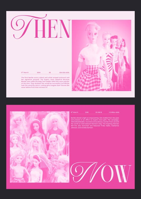 Cute Magazine Layout, Barbie Editorial, Pink Portfolio, Pink Magazine, Barbie Magazine, Page Layout Design, Barbie Core, Zine Design, Magazine Layout Design