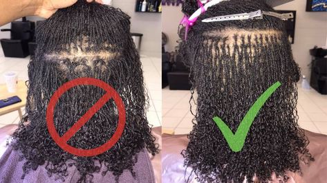 Microloc Retie: What It's Like Before and After a Retighten Appointment Black Hair Locks, Low Density Hair, Sisterlocks Updo, Sister Locks Hairstyles, Sisterlocks Styles Updo, Micro Braids Hairstyles, Sisterlocks Styles, Big Box Braids, Sew In Hairstyles