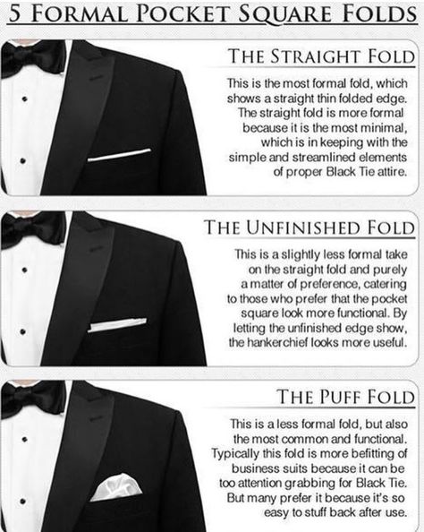 Pocket Square Folds, Black Tie Attire, African Prom Dresses, Styling Guide, Fashion Suits, Men Clothes, Pocket Squares, Life Tips, Suit Fashion