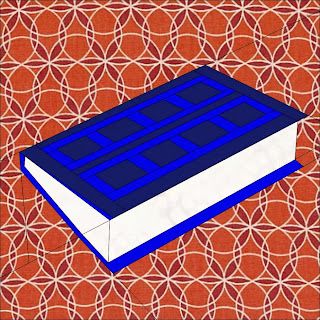 Book Quilt Block Pattern, Book Quilt Pattern Free, Book Quilt Block Free Pattern, Book Quilt Block, Bookshelf Quilts, Bookcase Quilts, Library Quilt, Bookcase Quilt, Doctor Who Crafts