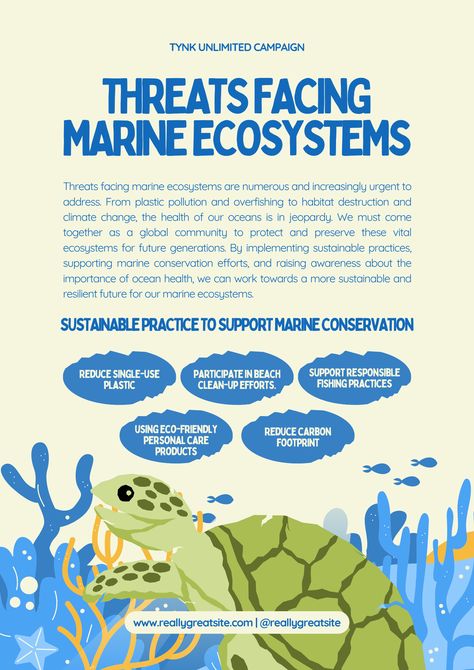 Dive into sustainability with our Cute Blue Illustrative Sustainable Ocean Campaign Poster. Let's raise awareness and protect our oceans with creativity and charm. Join us in making a splash for a cleaner, healthier planet. Get involved now! Ocean Projects, Campaign Posters, Poster Template, Sustainability, Blue