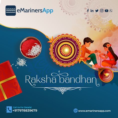 On this auspicious occasion of Raksha Bandhan, eMarinersApp Team extends heartfelt wishes to all brothers and sisters. May your special bond continue to grow stronger, and may your day be filled with joy, laughter, and countless memorable moments together. Happy Raksha Bandhan! #RakshaBandhan #HappyRakshaBandhan #RakshaBandhan2024 #FestivalOfLove #eMarinersApp Happy Raksha Bandhan, Happy Rakshabandhan, Brothers And Sisters, Raksha Bandhan, Grow Strong, Memorable Moments, To Grow, Festival, In This Moment